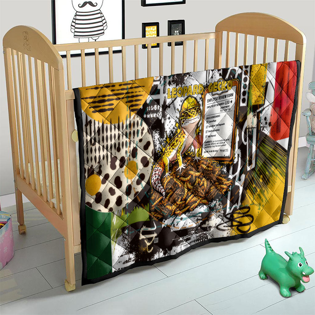 Leopard Gecko Quilt Tiny Dinosaur Department Funny Pest Control Graffiti