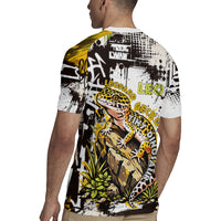 Leopard Gecko Rugby Jersey Tiny Dinosaur Department Funny Pest Control Graffiti