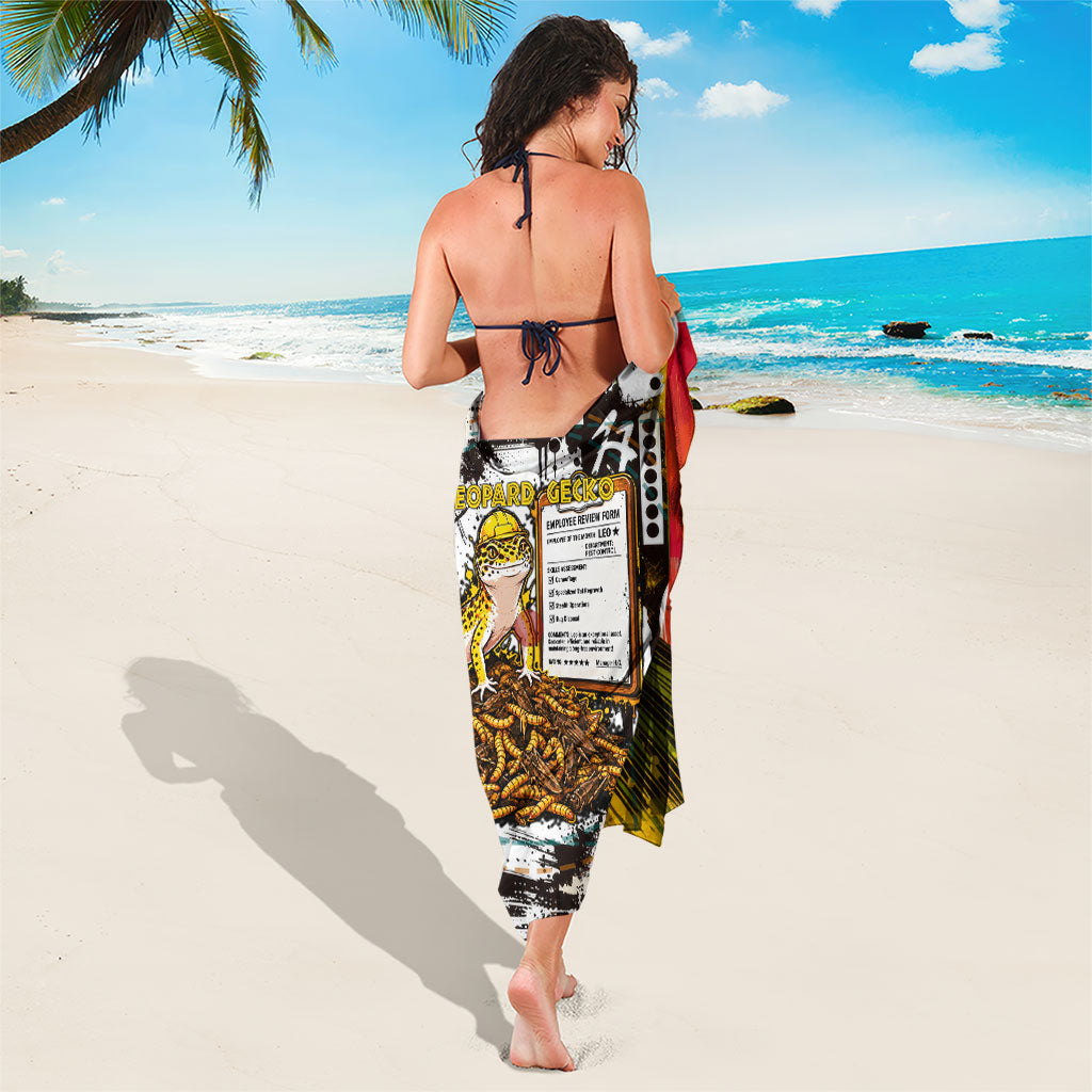 Leopard Gecko Sarong Tiny Dinosaur Department Funny Pest Control Graffiti