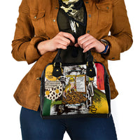 Leopard Gecko Shoulder Handbag Tiny Dinosaur Department Funny Pest Control Graffiti