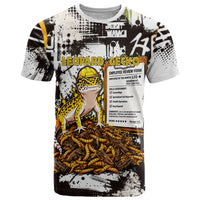 Leopard Gecko T Shirt Tiny Dinosaur Department Funny Pest Control Graffiti