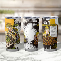 Leopard Gecko Tumbler Cup Tiny Dinosaur Department Funny Pest Control Graffiti