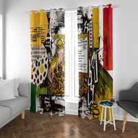 Leopard Gecko Window Curtain Tiny Dinosaur Department Funny Pest Control Graffiti