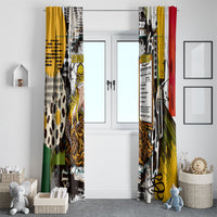 Leopard Gecko Window Curtain Tiny Dinosaur Department Funny Pest Control Graffiti