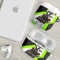 Rabbit Powered By Hay And Attitude AirPods Case Funny Sarcastic Bunny Diagram Graphic Art