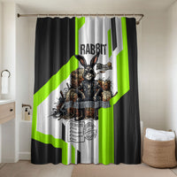 Rabbit Powered By Hay And Attitude Bathroom Set Funny Sarcastic Bunny Diagram Graphic Art