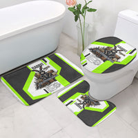 Rabbit Powered By Hay And Attitude Bathroom Set Funny Sarcastic Bunny Diagram Graphic Art
