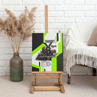 Rabbit Powered By Hay And Attitude Canvas Wall Art Funny Sarcastic Bunny Diagram Graphic Art
