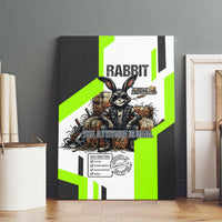 Rabbit Powered By Hay And Attitude Canvas Wall Art Funny Sarcastic Bunny Diagram Graphic Art
