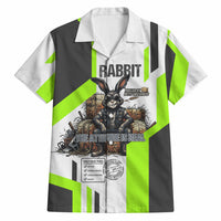 Rabbit Powered By Hay And Attitude Hawaiian Shirt Funny Sarcastic Bunny Diagram Graphic Art