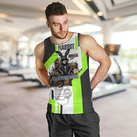 Rabbit Powered By Hay And Attitude Men Tank Top Funny Sarcastic Bunny Diagram Graphic Art