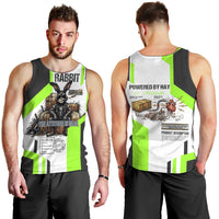 Rabbit Powered By Hay And Attitude Men Tank Top Funny Sarcastic Bunny Diagram Graphic Art