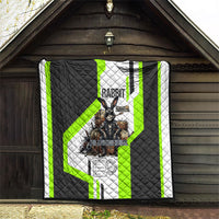 Rabbit Powered By Hay And Attitude Quilt Funny Sarcastic Bunny Diagram Graphic Art