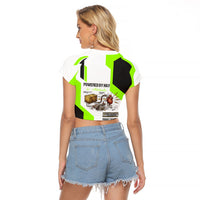 Rabbit Powered By Hay And Attitude Raglan Cropped T Shirt Funny Sarcastic Bunny Diagram Graphic Art