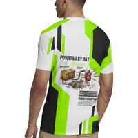 Rabbit Powered By Hay And Attitude Rugby Jersey Funny Sarcastic Bunny Diagram Graphic Art