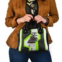 Rabbit Powered By Hay And Attitude Shoulder Handbag Funny Sarcastic Bunny Diagram Graphic Art