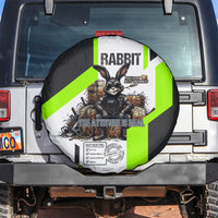 Rabbit Powered By Hay And Attitude Spare Tire Cover Funny Sarcastic Bunny Diagram Graphic Art