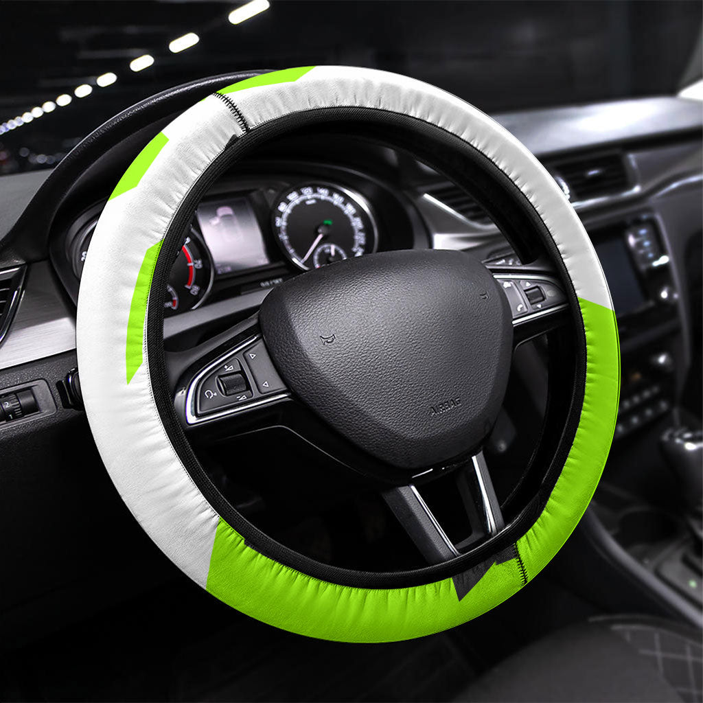 Rabbit Powered By Hay And Attitude Steering Wheel Cover Funny Sarcastic Bunny Diagram Graphic Art