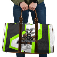 Rabbit Powered By Hay And Attitude Travel Bag Funny Sarcastic Bunny Diagram Graphic Art