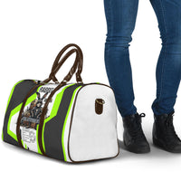 Rabbit Powered By Hay And Attitude Travel Bag Funny Sarcastic Bunny Diagram Graphic Art