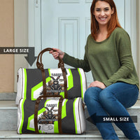 Rabbit Powered By Hay And Attitude Travel Bag Funny Sarcastic Bunny Diagram Graphic Art