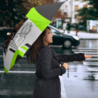Rabbit Powered By Hay And Attitude Umbrella Funny Sarcastic Bunny Diagram Graphic Art