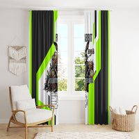 Rabbit Powered By Hay And Attitude Window Curtain Funny Sarcastic Bunny Diagram Graphic Art