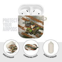 Wheek Squad Guinea Pig AirPods Case Funny Military Tactical Camo Veggie Division Schematic