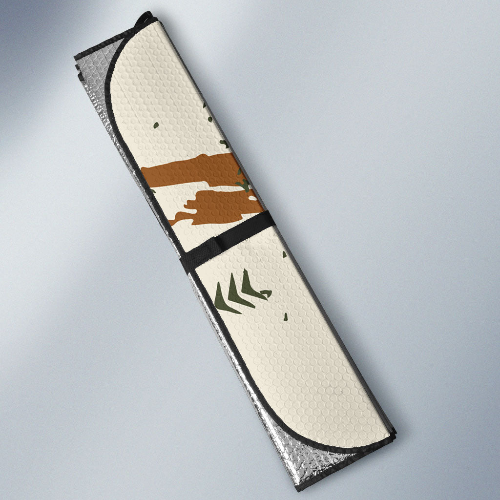 Wheek Squad Guinea Pig Auto Sun Shade Funny Military Tactical Camo Veggie Division Schematic