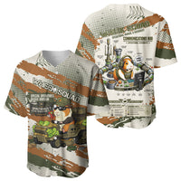 Wheek Squad Guinea Pig Baseball Jersey Funny Military Tactical Camo Veggie Division Schematic