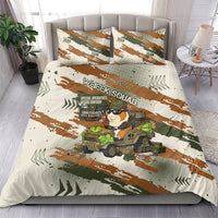 Wheek Squad Guinea Pig Bedding Set Funny Military Tactical Camo Veggie Division Schematic
