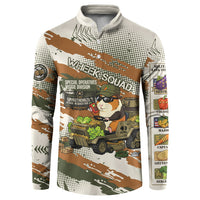 Wheek Squad Guinea Pig Button Sweatshirt Funny Military Tactical Camo Veggie Division Schematic