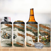 Wheek Squad Guinea Pig 4 in 1 Can Cooler Tumbler Funny Military Tactical Camo Veggie Division Schematic