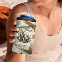Wheek Squad Guinea Pig 4 in 1 Can Cooler Tumbler Funny Military Tactical Camo Veggie Division Schematic