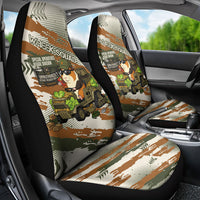 Wheek Squad Guinea Pig Car Seat Cover Funny Military Tactical Camo Veggie Division Schematic