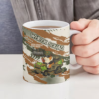 Wheek Squad Guinea Pig Ceramic Mug Funny Military Tactical Camo Veggie Division Schematic
