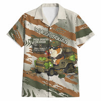 Wheek Squad Guinea Pig Hawaiian Shirt Funny Military Tactical Camo Veggie Division Schematic