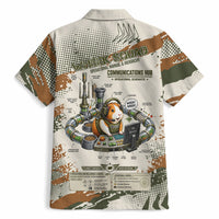 Wheek Squad Guinea Pig Hawaiian Shirt Funny Military Tactical Camo Veggie Division Schematic