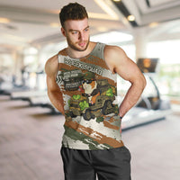 Wheek Squad Guinea Pig Men Tank Top Funny Military Tactical Camo Veggie Division Schematic
