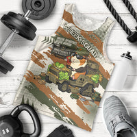 Wheek Squad Guinea Pig Men Tank Top Funny Military Tactical Camo Veggie Division Schematic