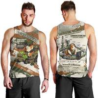 Wheek Squad Guinea Pig Men Tank Top Funny Military Tactical Camo Veggie Division Schematic