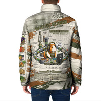 Wheek Squad Guinea Pig Padded Jacket Funny Military Tactical Camo Veggie Division Schematic