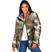 Wheek Squad Guinea Pig Padded Jacket Funny Military Tactical Camo Veggie Division Schematic