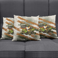 Wheek Squad Guinea Pig Pillow Cover Funny Military Tactical Camo Veggie Division Schematic