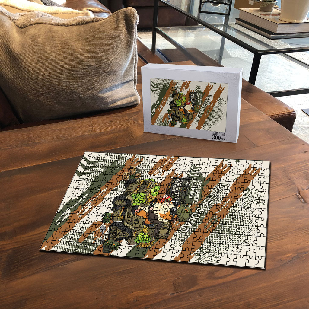 Wheek Squad Guinea Pig Puzzle Funny Military Tactical Camo Veggie Division Schematic