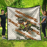 Wheek Squad Guinea Pig Quilt Funny Military Tactical Camo Veggie Division Schematic