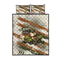 Wheek Squad Guinea Pig Quilt Bed Set Funny Military Tactical Camo Veggie Division Schematic