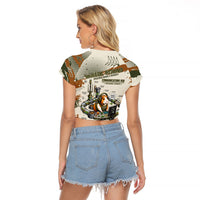 Wheek Squad Guinea Pig Raglan Cropped T Shirt Funny Military Tactical Camo Veggie Division Schematic