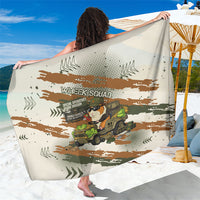 Wheek Squad Guinea Pig Sarong Funny Military Tactical Camo Veggie Division Schematic