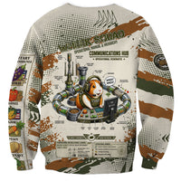 Wheek Squad Guinea Pig Sweatshirt Funny Military Tactical Camo Veggie Division Schematic